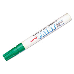 uni®-Paint Permanent Marker, Medium Bullet Tip, Green (UBC63604)