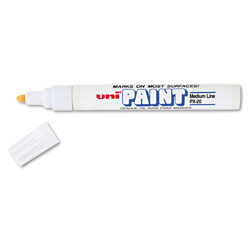 uni®-Paint Permanent Marker, Medium Bullet Tip, White