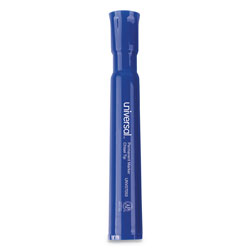 Universal Chisel Tip Permanent Marker, Broad Chisel Tip, Blue, Dozen (UNV07053)
