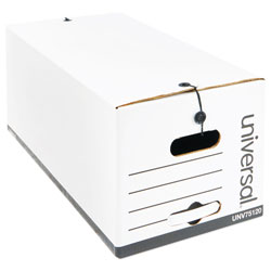 Universal Economical Easy Assembly Storage Files, Letter Files, White, 12/Carton (UNV75120)