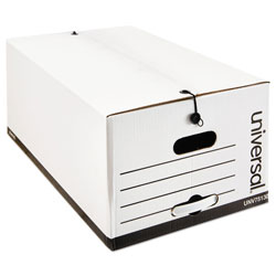 Universal Economical Easy Assembly Storage Files, Legal Files, White, 12/Carton (UNV75130)