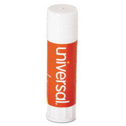 Universal Glue Stick, 0.74 oz, Applies and Dries Clear, 12/Pack (UNV75750)