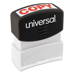 Universal Message Stamp, COPY, Pre-Inked One-Color, Red (UNV10048)