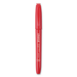 Universal Pen-Style Permanent Marker, Fine Bullet Tip, Red, Dozen (UNV07072)