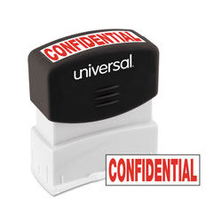 Universal Message Stamp, CONFIDENTIAL, Pre-Inked One-Color, Red