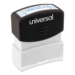 Universal Message Stamp, E-MAILED, Pre-Inked One-Color, Blue