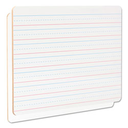 Universal Lap/Learning Dry-Erase Board, Lined, 11 3/4 in x 8 3/4 in, White, 6/Pack