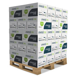 Universal Deluxe Multipurpose Paper, 98 Bright, 20lb, 8.5 x 11, White, 500 Sheets/Ream, 10 Reams/Carton, 40 Cartons/Pallet
