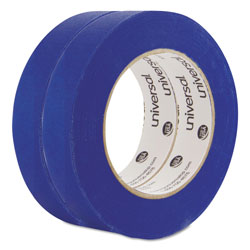 Universal Premium Blue Masking Tape with UV Resistance, 3 in Core, 24 mm x 54.8 m, Blue, 2/Pack