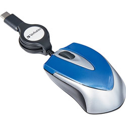 Verbatim USB-C MINI OPTICAL TRAVEL MOUSE BLUE