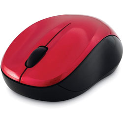 Verbatim Mouse, Blue LED, Wireless, f/PCs & Macs, Red/Black