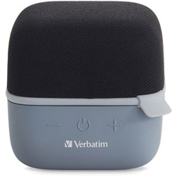 Verbatim Bluetooth Speaker System - Black - 100 Hz to 20 kHz - TrueWireless Stereo - Battery Rechargeable - 1 Pack