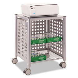 Vertiflex Products Deskside Machine Stand, Two-Shelf, 21.5w x 17.88d x 27h, Matte Gray
