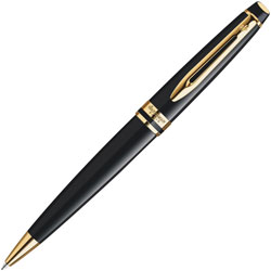 Waterman Pen, Ballpoint, 2-4/5 inWx6-9/10 inLx1-3/5 inH, BKGD
