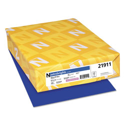Astrobrights Color Cardstock, 65 lb, 8.5 x 11, Blast-Off Blue, 250/Pack