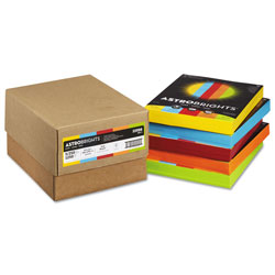Astrobrights Color Paper - Five-Color Mixed Carton, 24lb, 8.5 x 11, Assorted, 250 Sheets/Ream, 5 Reams/Carton