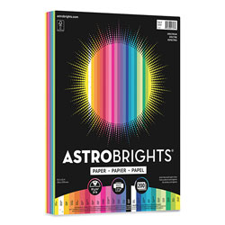 Astrobrights Color Cardstock -  inSpectrum in Assortment, 24lb, 8.5 x 11, Assorted Spectrum Colors, 200/Pack