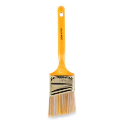 Wooster® Softip Paint Brush, Nylon/Polyester Bristles, 2 in Wide, Angled Profile, Plastic Kaiser Handle