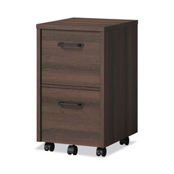 Whalen® Dulzura Two-Drawer Vertical File Cabinet, File/File, Legal/Letter, Dark Brown, 17 x 20 x 29.25