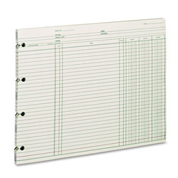 Wilson Jones Accounting, 9-1/4 x 11-7/8, 100 Loose Sheets/Pack