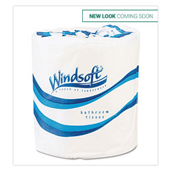 Windsoft Bath Tissue, Septic Safe, 2-Ply, White, 4.5 x 4.5, 500 Sheets/Roll, 96 Rolls/Carton