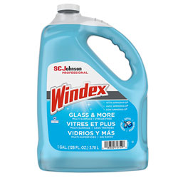 Windex Glass Cleaner with Ammonia-D, 1gal Bottle, 4/Carton