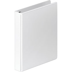 Wilson Jones Heavy-Duty D-Ring View Binder with Extra-Durable Hinge, 3 Rings, 1 in Capacity, 11 x 8.5, White