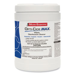 Opti-Cide® Max Disinfectant Wipes, 6 x 6.75, White, 160/Canister
