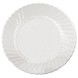WNA Comet Classicware Plates, Plastic, 6 in, Clear, 18/Bag, 10 Bag/Carton (05-0496)