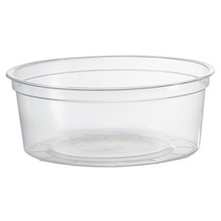 WNA Comet Deli Containers, Clear, 8oz, 50/Pack, 10 Pack/Carton