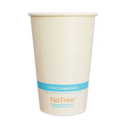 World Centric NoTree Paper Cold Cups, 16 oz, Natural, 1,000/Carton