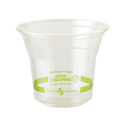 World Centric Clear Cold Cups, 10 oz, Clear, 1,000/Carton