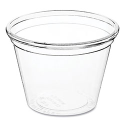 World Centric PLA Clear Cold Cups, 1 oz, Clear, 3,000/Carton