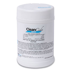 Wexford Labs CleanCide Disinfecting Wipes, Fresh Scent, 6.5 x 6, 160/Canister