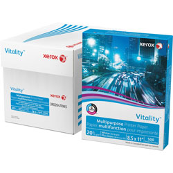 Xerox Copy Paper, 20 lb., 8-1/2 in x 11 in, 92 GE/102 ISO, 40CT/PL, White