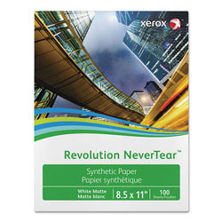 Xerox Revolution NeverTear, 5 mil, 11 x 17, Smooth White, 100/Pack