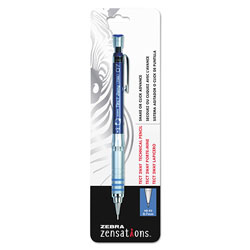 Zebra Pen Zensations Tect 2way 1000 Technical Pencil, 0.7 mm, HB (#2), Black Lead, Blue Barrel
