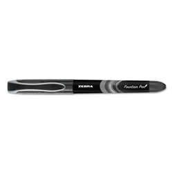 Zebra Pen Fountain Pen, Fine 0.6mm, Black Ink/Barrel, Dozen