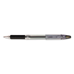 Zebra Pen Jimnie Roller Ball Stick Gel Pen, Black Ink, Medium, Dozen (ZPC44110)