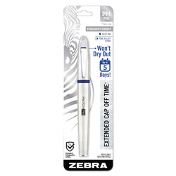 Zebra Pen PM-701 Permanent Marker, Medium Bullet Tip, Blue
