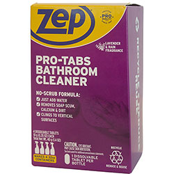 Zep Commercial® Pro-Tabs Bathroom Cleaner Tablets - Concentrate Tablet - 32 oz (2 lb) - 4 / Box - Purple