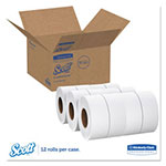 Scott® Essential JRT Jumbo Roll Bathroom Tissue, Septic Safe, 1-Ply, White, 2000 ft, 12 Rolls/Carton view 3