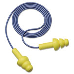 3M E-A-R UltraFit Earplugs, Corded, Premolded, Yellow, 100 Pairs orginal image