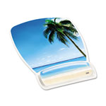 3M Fun Design Clear Gel Mouse Pad with Wrist Rest, 6.8 x 8.6, Beach Design orginal image