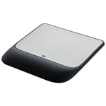 3M Mouse Pad with Precise Mousing Surface and Gel Wrist Rest, 8.5 x 9, Gray/Black orginal image