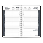 At-A-Glance Daily Appointment Book with 15-Minute Appointments, One Day/Page: Mon to Sun, 8 x 5, Black Cover, 12-Month (Jan to Dec): 2024 view 2