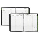 At-A-Glance Recycled Weekly Vertical-Column Format Appointment Book, 11 x 8.25, Black Cover, 12-Month (Jan to Dec): 2024 view 1