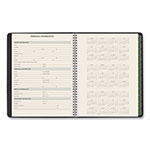 At-A-Glance Recycled Weekly Vertical-Column Format Appointment Book, 8.75 x 7, Black Cover, 12-Month (Jan to Dec): 2024 view 1