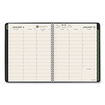 At-A-Glance Recycled Weekly Vertical-Column Format Appointment Book, 8.75 x 7, Black Cover, 12-Month (Jan to Dec): 2024 view 2