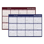 At-A-Glance Reversible Horizontal Erasable Wall Planner, 48 x 32, Assorted Sheet Colors, 12-Month (Jan to Dec): 2024 view 4